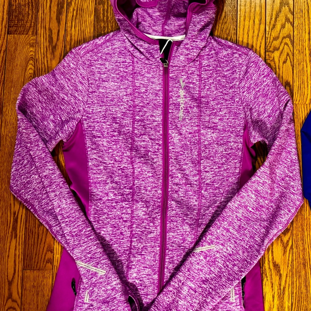 Women's Brooks Running Zip Up Hoodie Jacket Purple XS